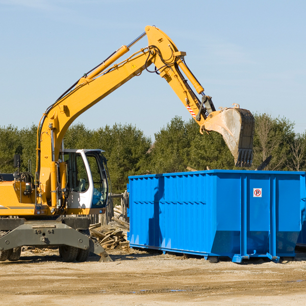 are there any restrictions on where a residential dumpster can be placed in Weissport